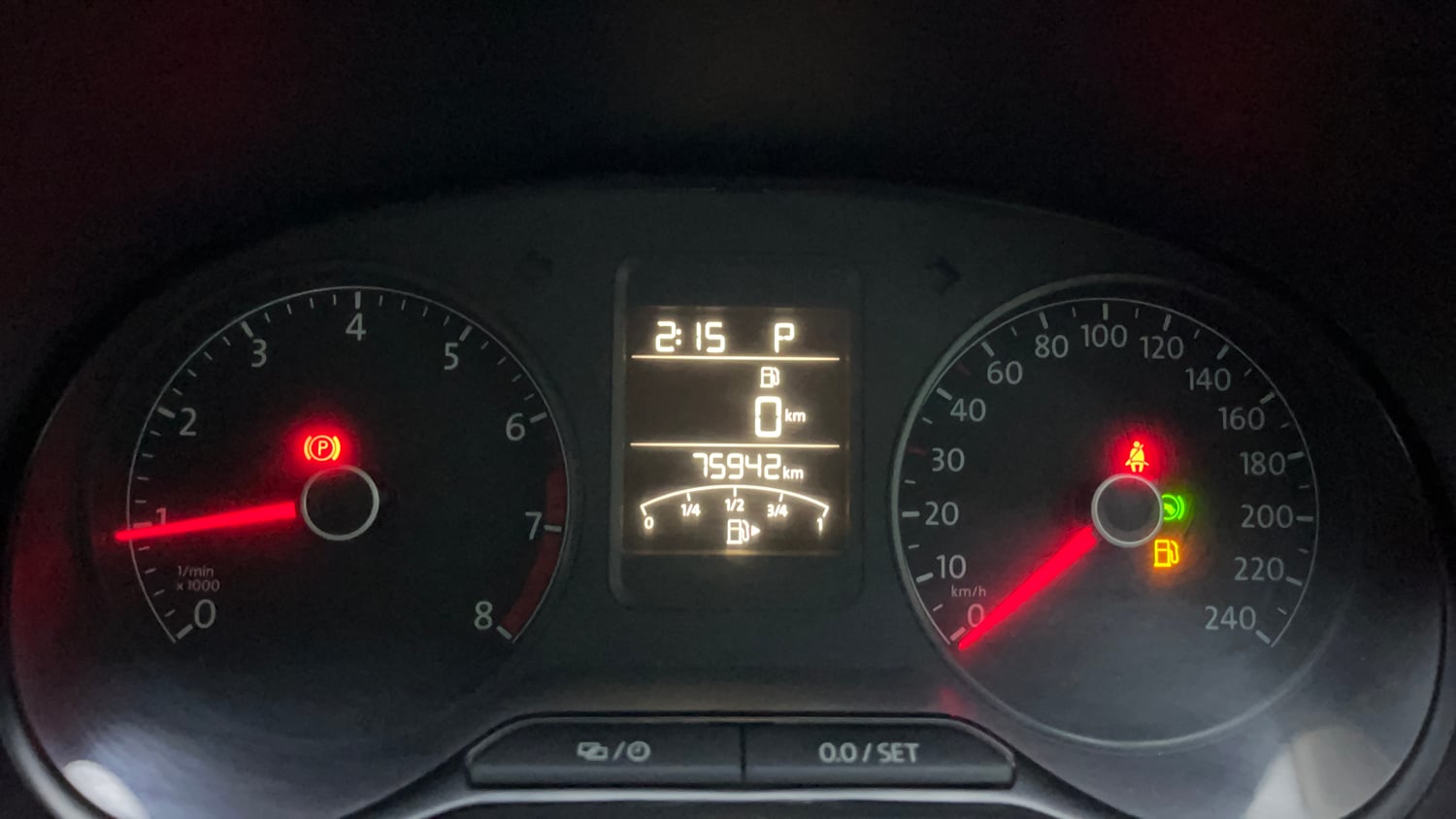 Used 2023 Volkswagen Vento Highline Plus 1.0L TSI Automatic Petrol Automatic interior CLUSTERMETER VIEW