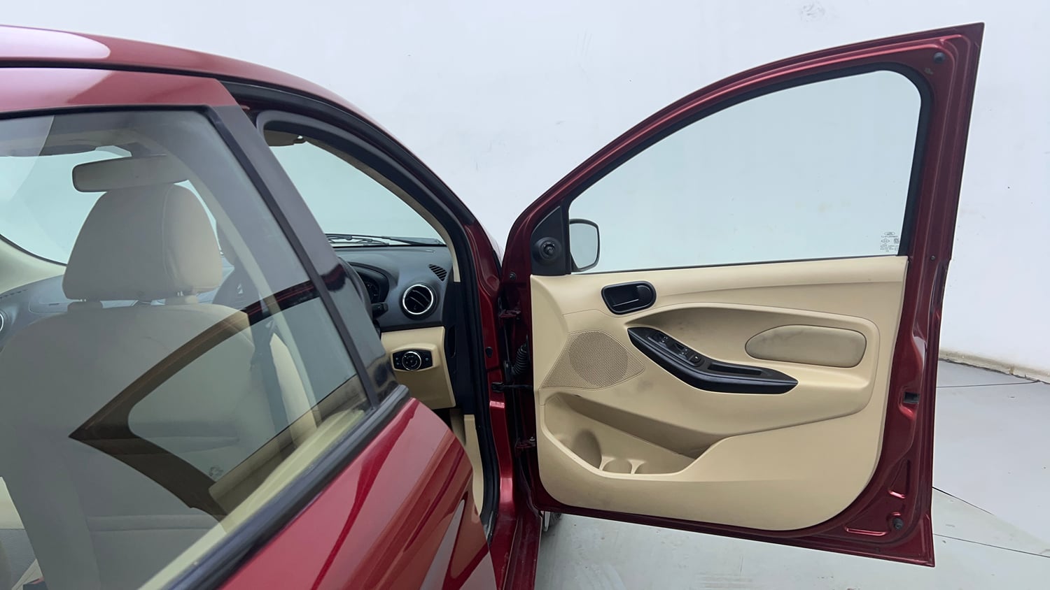 Used 2016 Ford Figo Aspire Titanium1.5 TDCi Diesel Manual interior RIGHT FRONT DOOR OPEN VIEW