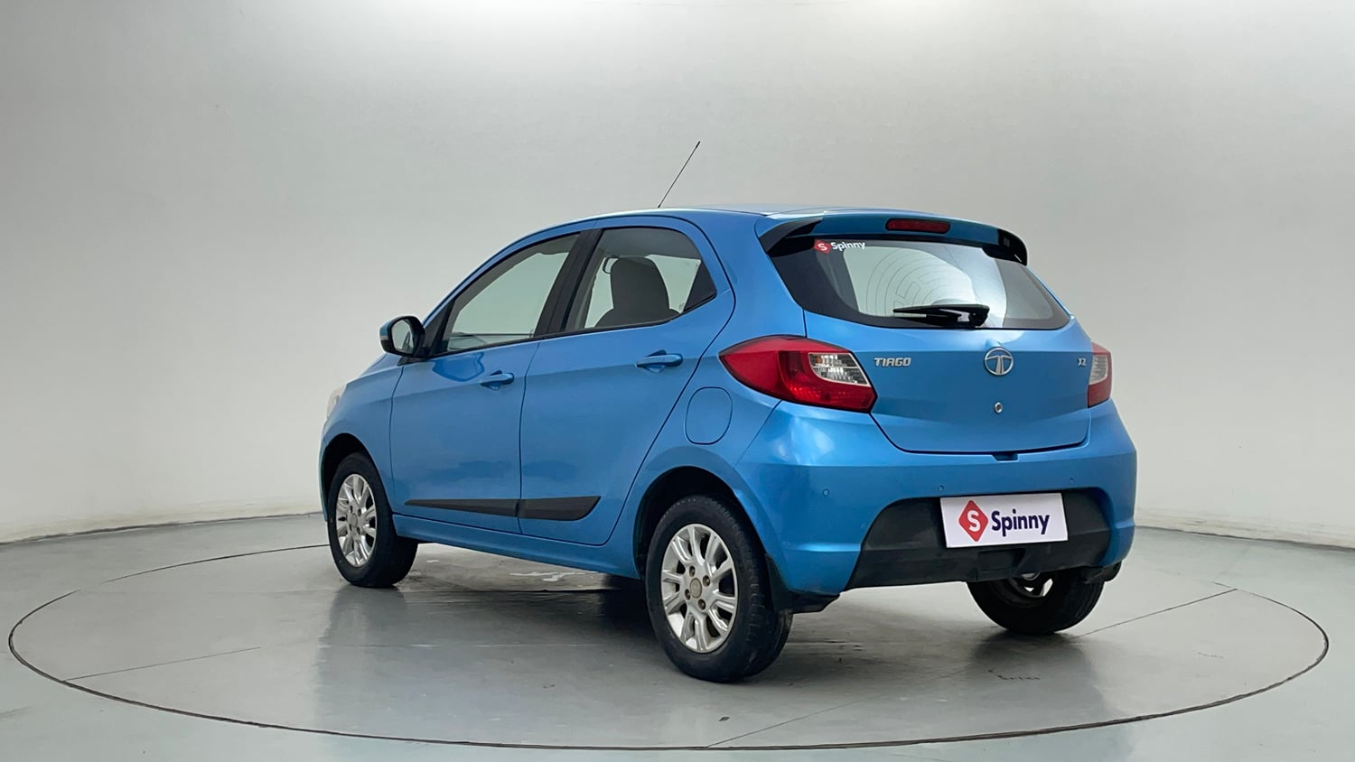Used 2017 Tata Tiago Revotron XZ Petrol Manual exterior LEFT REAR CORNER VIEW