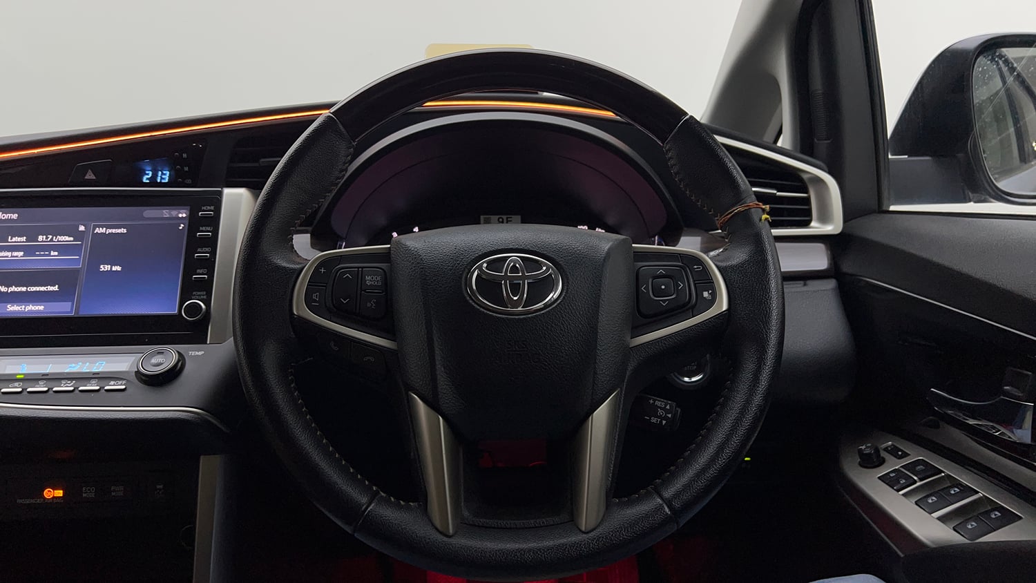 Used 2022 Toyota Innova Crysta VX 2.7 7 STR Petrol Manual interior STEERING VIEW