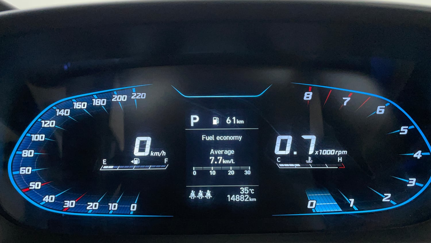 Used 2023 Hyundai New i20 Asta (O) 1.2 IVT Petrol Automatic interior CLUSTERMETER VIEW