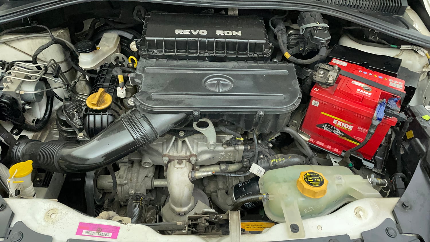 Used 2020 Tata Tiago Revotron XZ Petrol Manual engine ENGINE LEFT SIDE VIEW