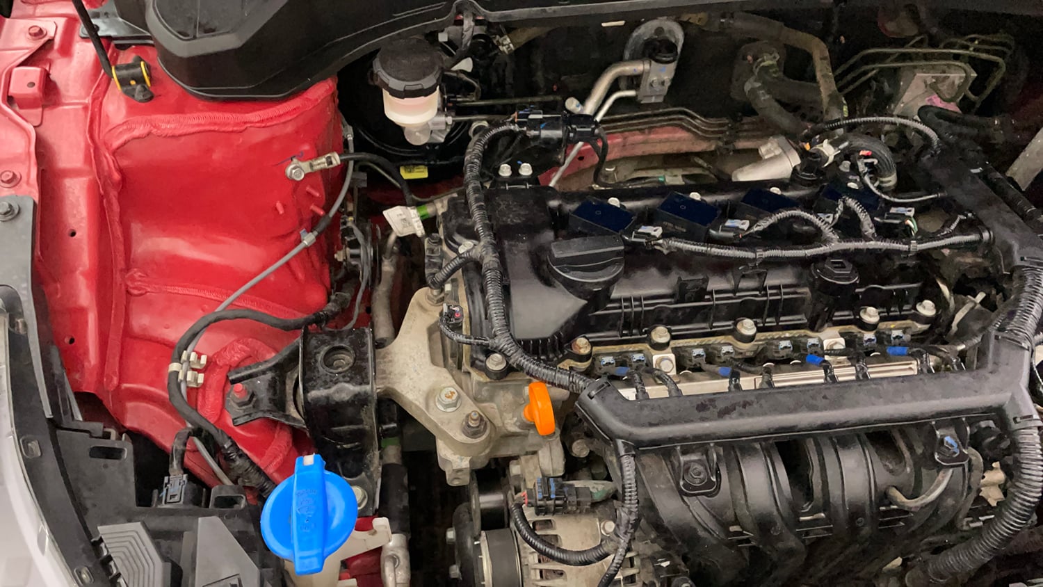 Used 2023 Hyundai New i20 Asta (O) 1.2 IVT Petrol Automatic engine ENGINE RIGHT SIDE VIEW