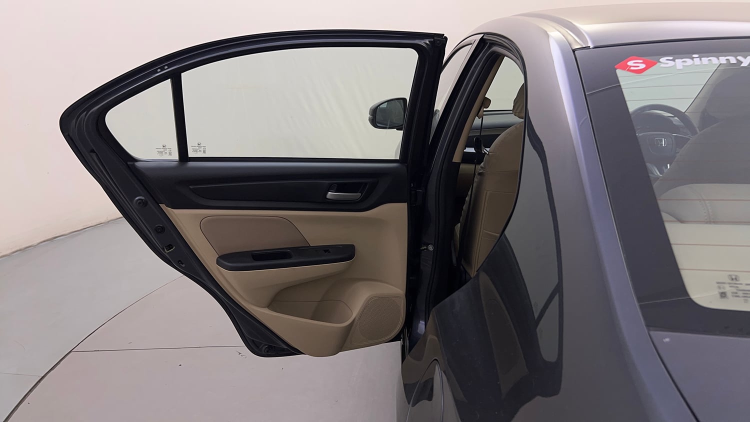 Used 2022 Honda Amaze VX CVT 1.2 Petrol Petrol Automatic interior LEFT REAR DOOR OPEN VIEW
