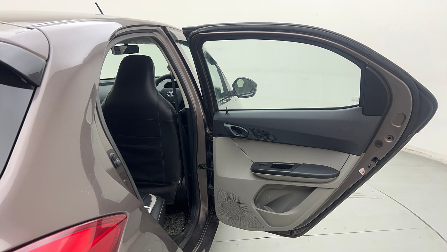 Used 2018 Tata Tiago Revotron XT Petrol Manual interior RIGHT REAR DOOR OPEN VIEW