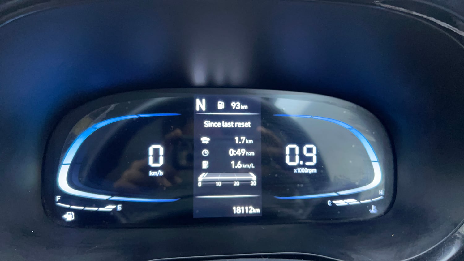 Used 2023 Hyundai Exter SX 1.2 AMT Petrol Automatic interior CLUSTERMETER VIEW