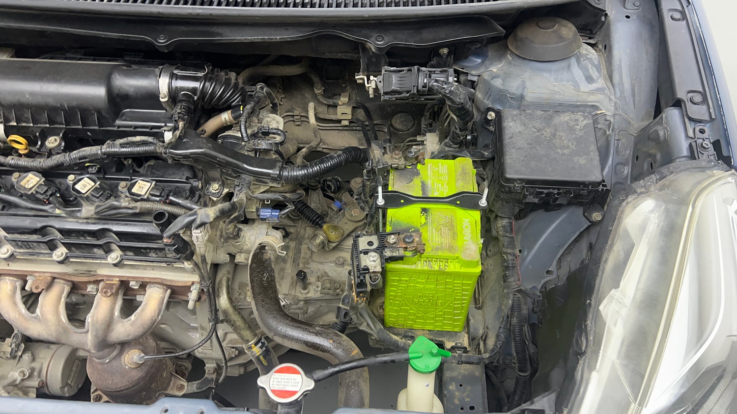 Used 2017 Maruti Suzuki Baleno Delta 1.2 Petrol Manual engine ENGINE LEFT SIDE VIEW