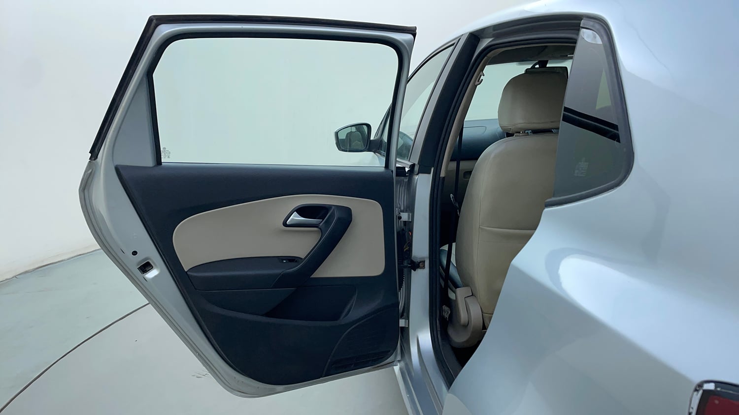Used 2013 Volkswagen Polo Comfortline 1.2L (P) Petrol Manual interior LEFT REAR DOOR OPEN VIEW