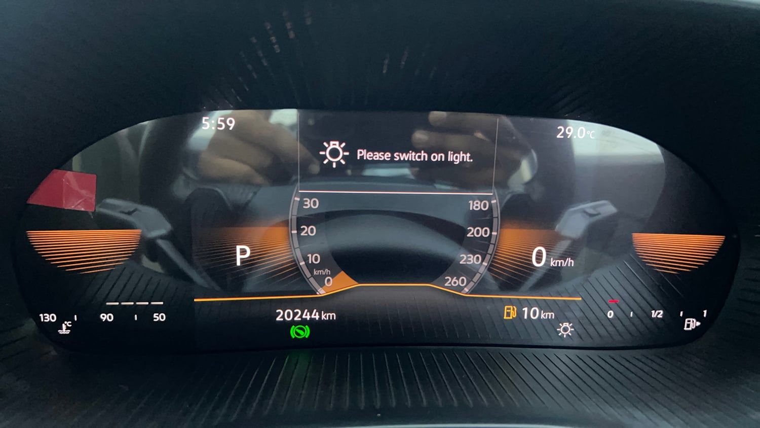Used 2022 Skoda Slavia Style 1.0L TSI AT Petrol Automatic interior CLUSTERMETER VIEW