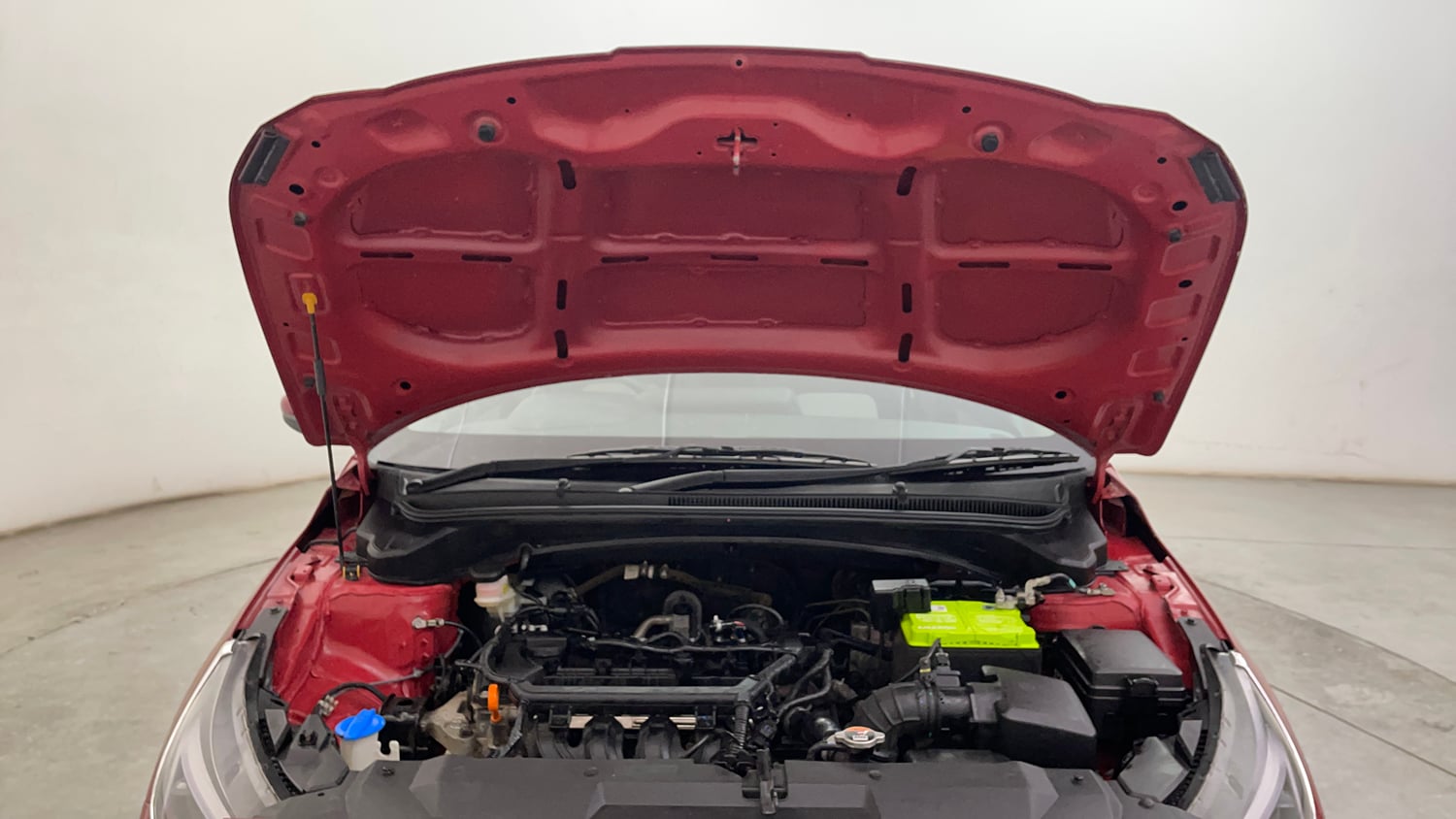 Used 2023 Hyundai New i20 Asta (O) 1.2 IVT Petrol Automatic engine ENGINE & BONNET OPEN FRONT VIEW