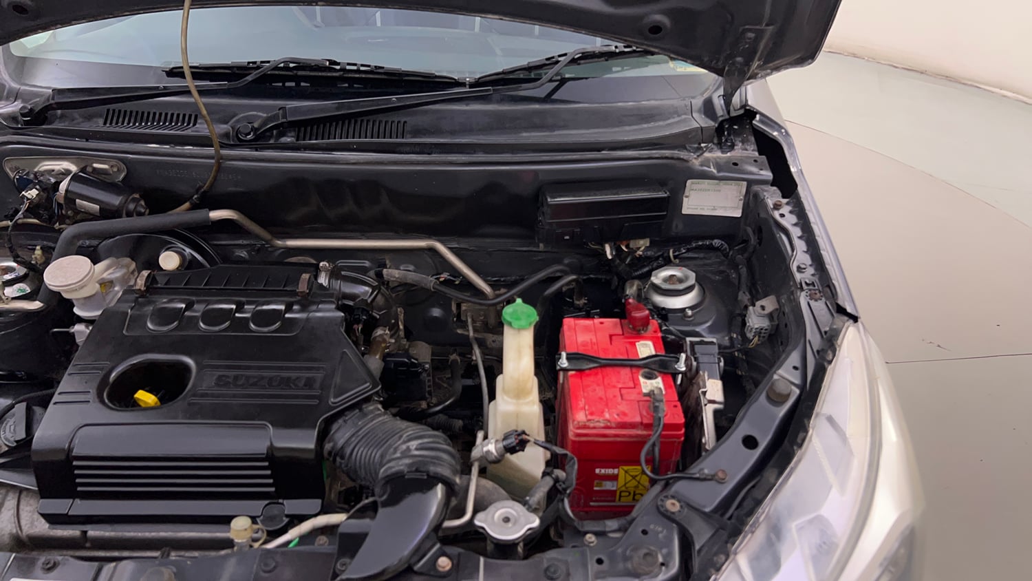Used 2017 Maruti Suzuki Alto K10 VXi Petrol Manual engine ENGINE LEFT SIDE HINGE & APRON VIEW