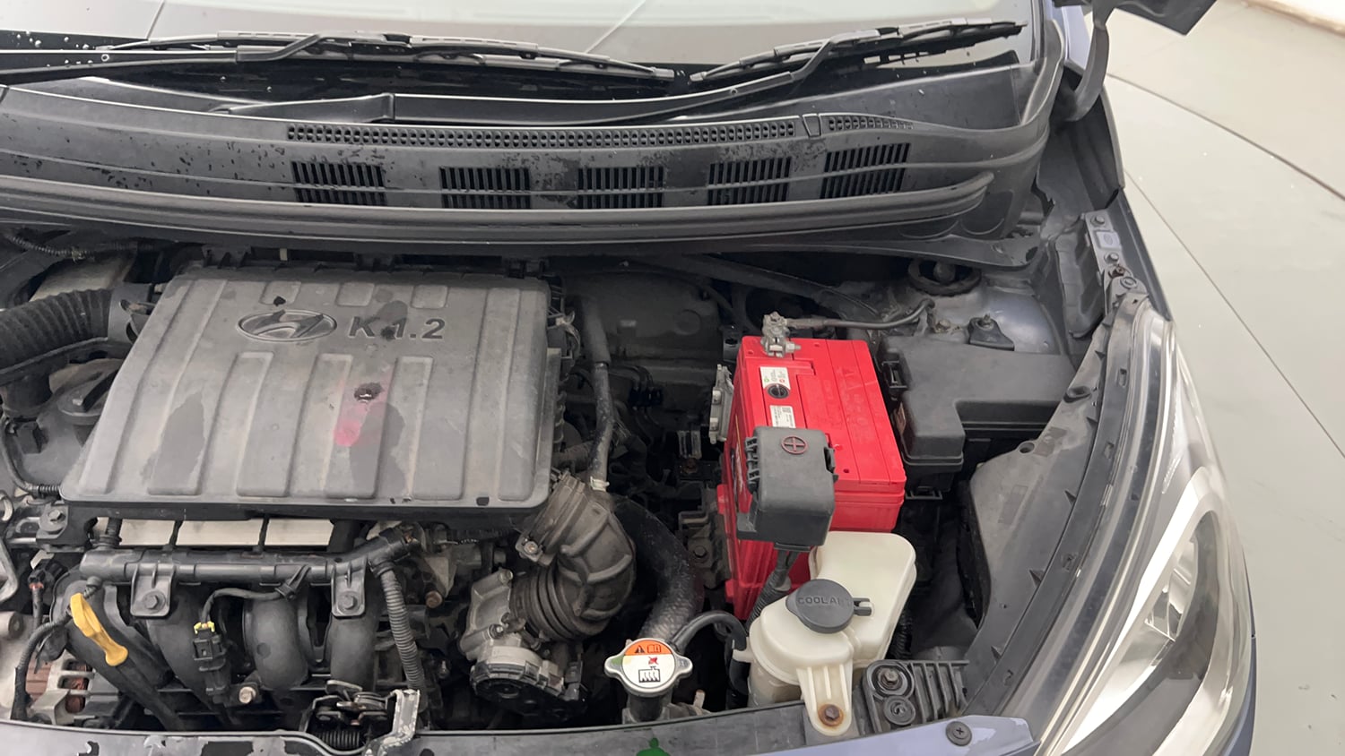 Used 2015 Hyundai Xcent S 1.2 Petrol Manual engine ENGINE LEFT SIDE VIEW