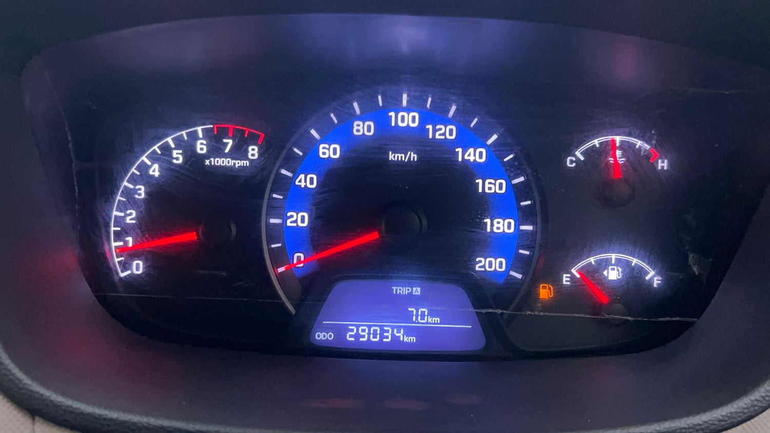 Used 2015 Hyundai Xcent S 1.2 Petrol Manual interior CLUSTERMETER VIEW