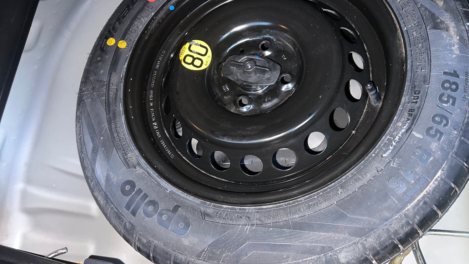 Used 2022 Maruti Suzuki Baleno Alpha AGS Petrol Automatic tyres SPARE TYRE VIEW