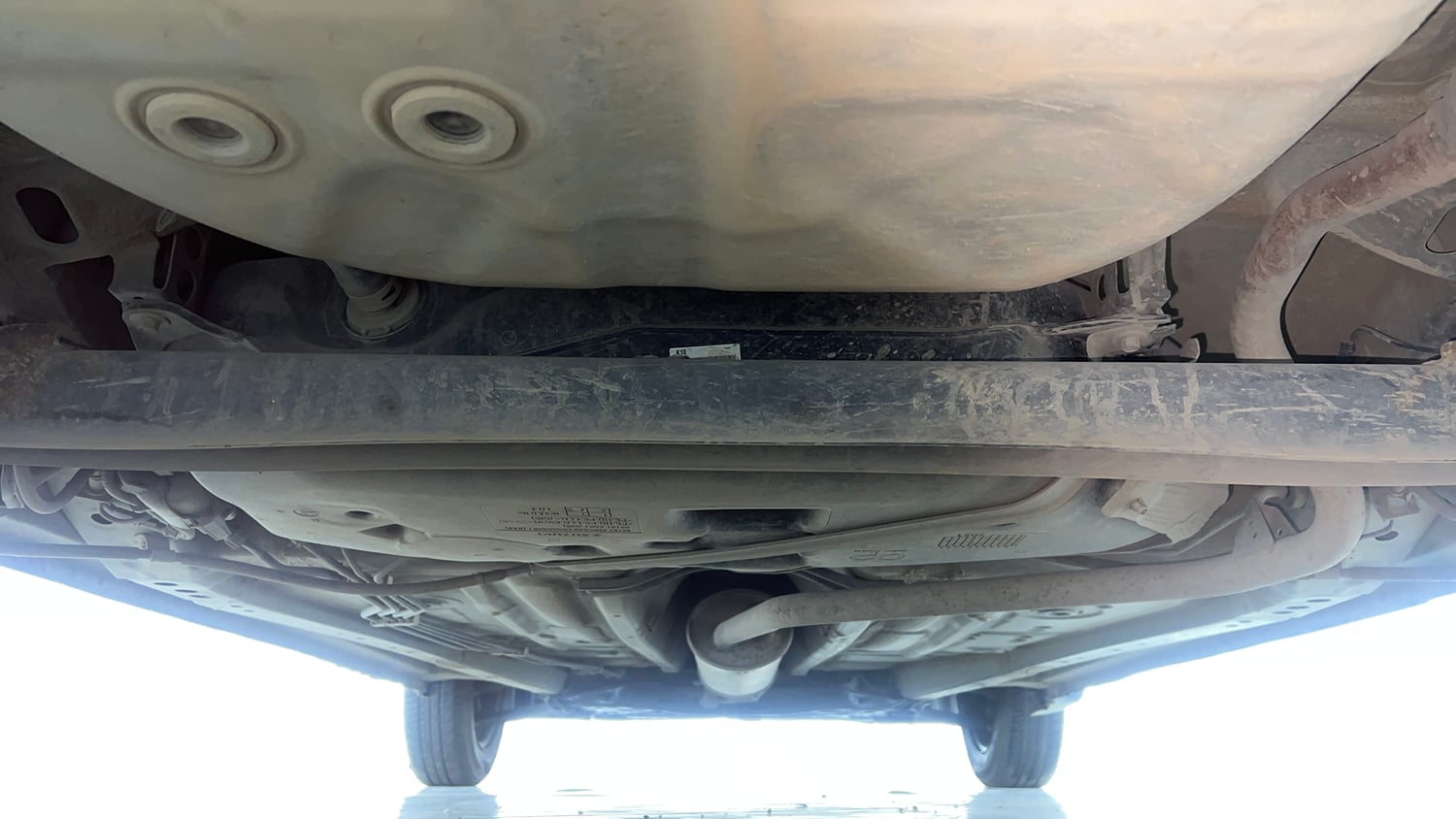Used 2021 Maruti Suzuki Wagon R 1.0 VXi 1.0 Petrol Manual extra REAR UNDERBODY VIEW (TAKEN FROM REAR)