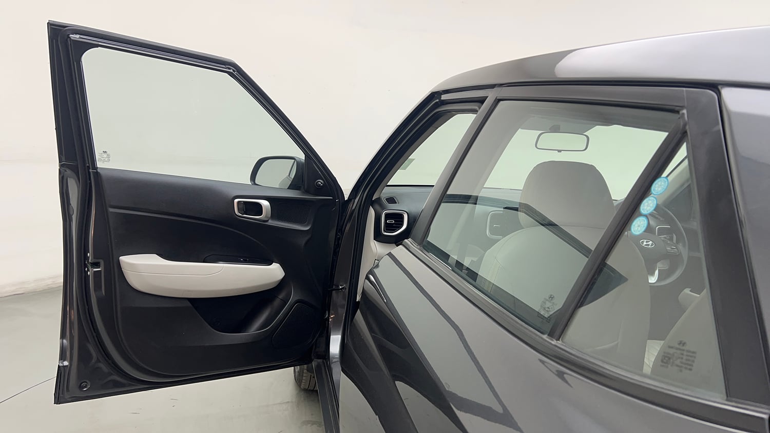 Used 2024 Hyundai Venue E 1.2 Petrol Petrol Manual interior LEFT FRONT DOOR OPEN VIEW