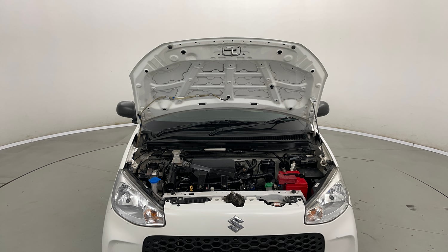 Used 2023 Maruti Suzuki Alto K10 LXi Petrol Manual engine ENGINE & BONNET OPEN FRONT VIEW