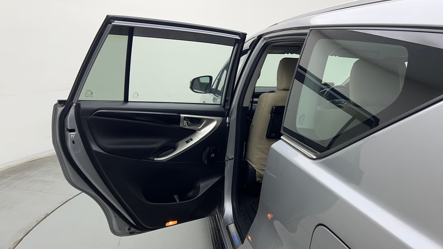Used 2022 Toyota Innova Crysta VX 2.7 7 STR Petrol Manual interior LEFT REAR DOOR OPEN VIEW