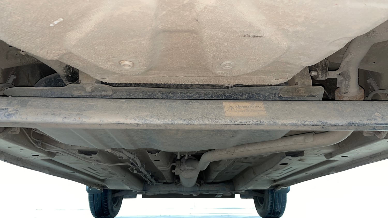 Used 2023 Tata Punch Adventure Rhythm Pack MT Petrol Manual extra REAR UNDERBODY VIEW (TAKEN FROM REAR)
