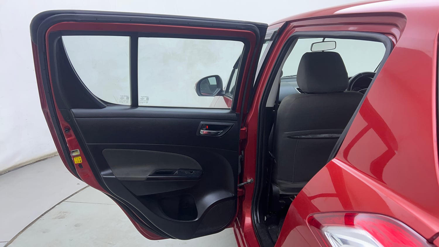 Used 2014 Maruti Suzuki Swift VXi Petrol Manual interior LEFT REAR DOOR OPEN VIEW