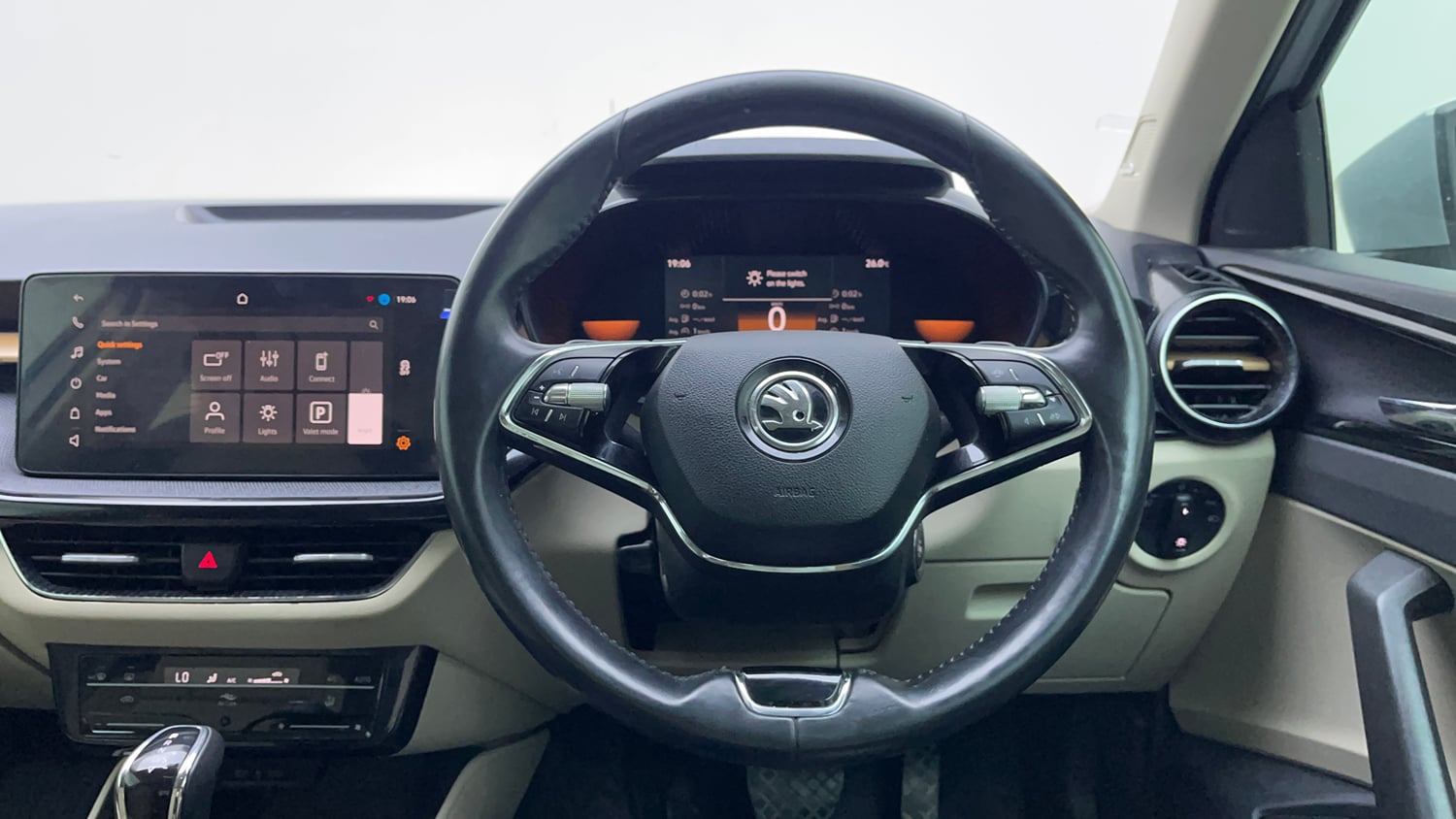Used 2022 Skoda Slavia Style 1.0L TSI AT Petrol Automatic interior STEERING VIEW