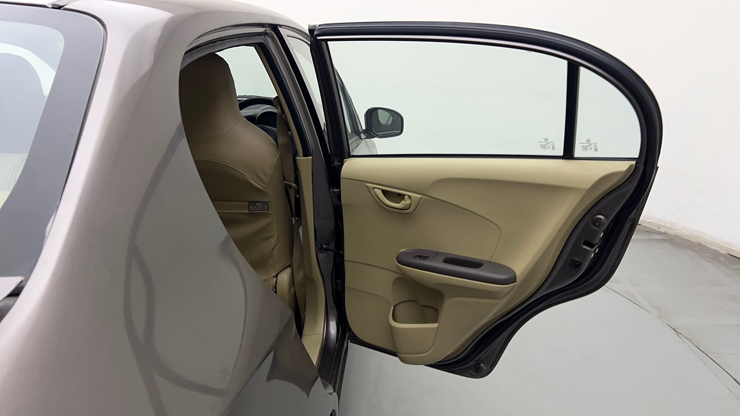 Used 2013 Honda Amaze 1.2 S i-VTEC Petrol Manual interior RIGHT REAR DOOR OPEN VIEW