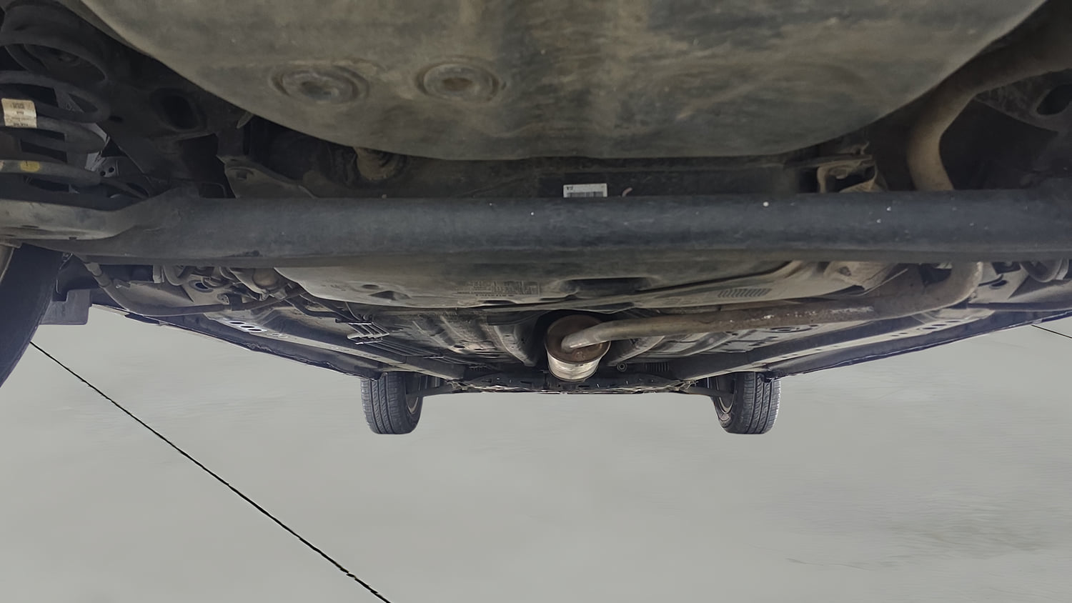 Used 2024 Maruti Suzuki Wagon R ZXI Plus 1.2 AGS Petrol Automatic extra REAR UNDERBODY VIEW (TAKEN FROM REAR)