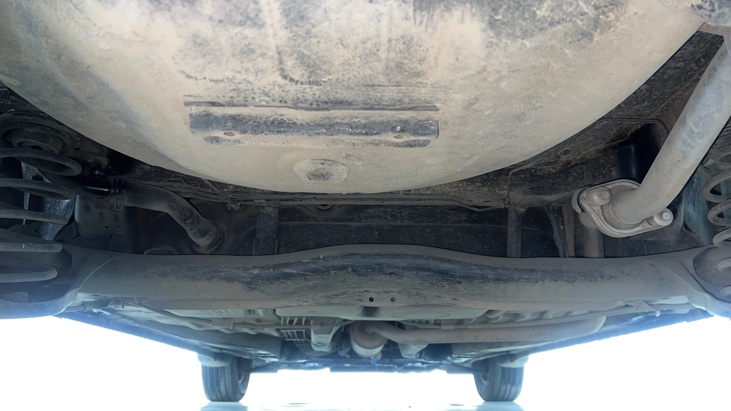 Used 2014 Honda Amaze 1.2 S i-VTEC Petrol Manual extra REAR UNDERBODY VIEW (TAKEN FROM REAR)