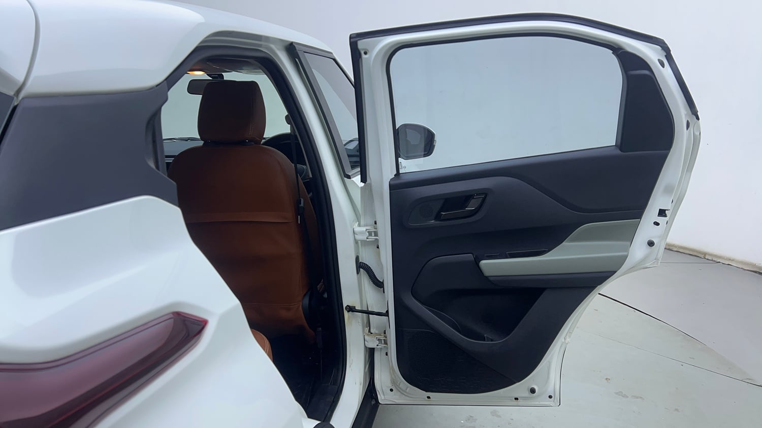 Used 2024 Tata Punch Adventure Rhythm Pack MT Petrol Manual interior RIGHT REAR DOOR OPEN VIEW