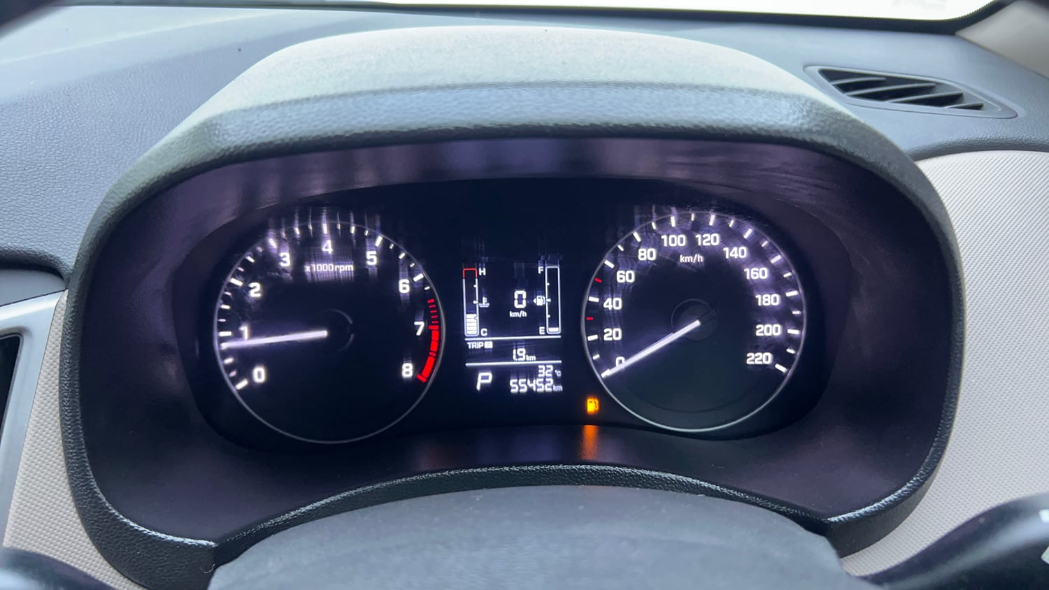 Used 2017 Hyundai Creta 1.6 SX Plus AT Petrol Petrol Automatic interior CLUSTERMETER VIEW