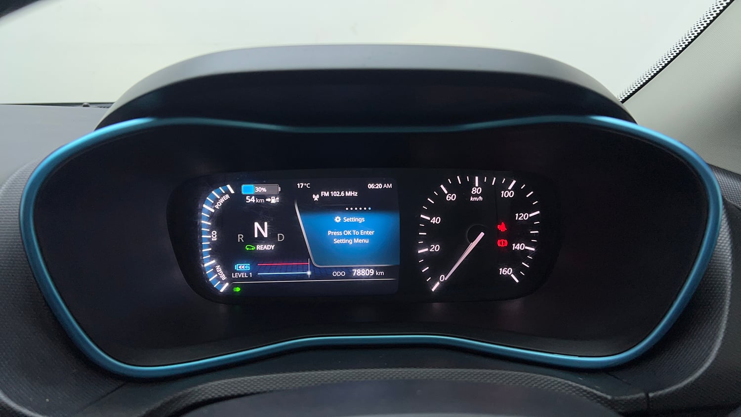 Used 2021 Tata Nexon EV XZ Plus Electric Automatic interior CLUSTERMETER VIEW