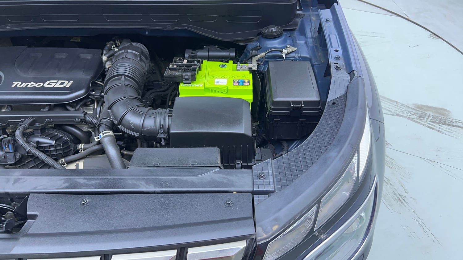 Used 2022 Hyundai Venue S(O) 1.0 Turbo iMT Petrol Manual engine ENGINE LEFT SIDE VIEW