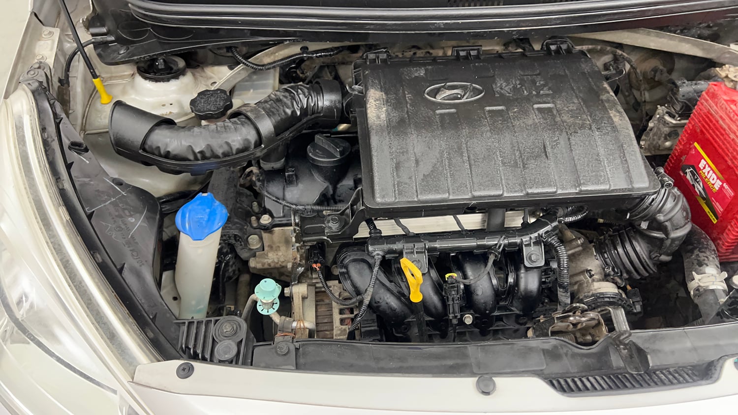 Used 2016 Hyundai Grand i10 Sportz 1.2 Kappa VTVT Petrol Manual engine ENGINE RIGHT SIDE VIEW