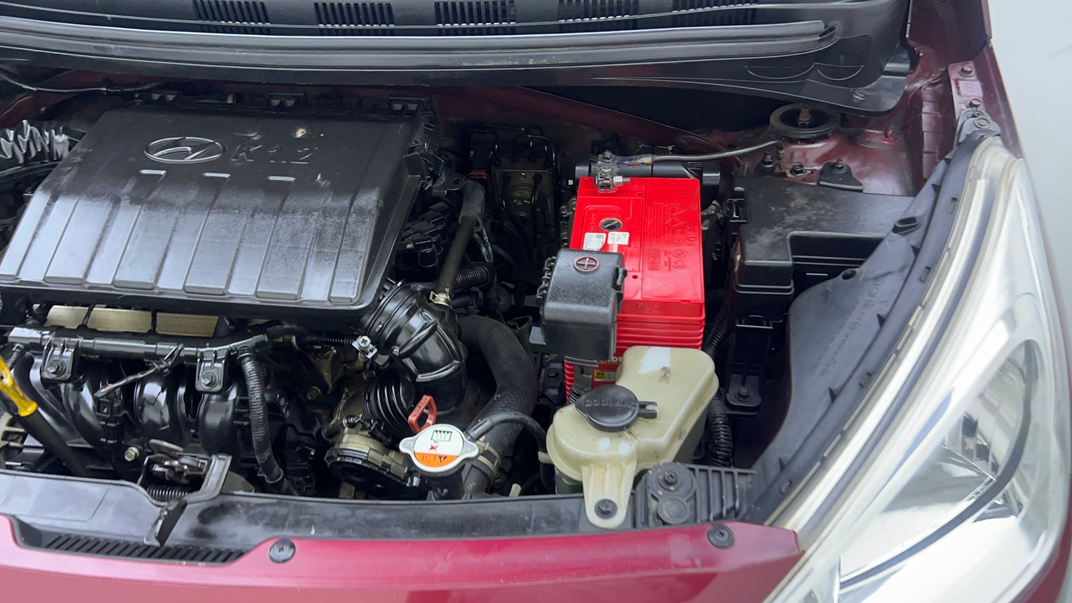 Used 2016 Hyundai Grand i10 Asta AT 1.2 Kappa VTVT (O) Petrol Automatic engine ENGINE LEFT SIDE VIEW