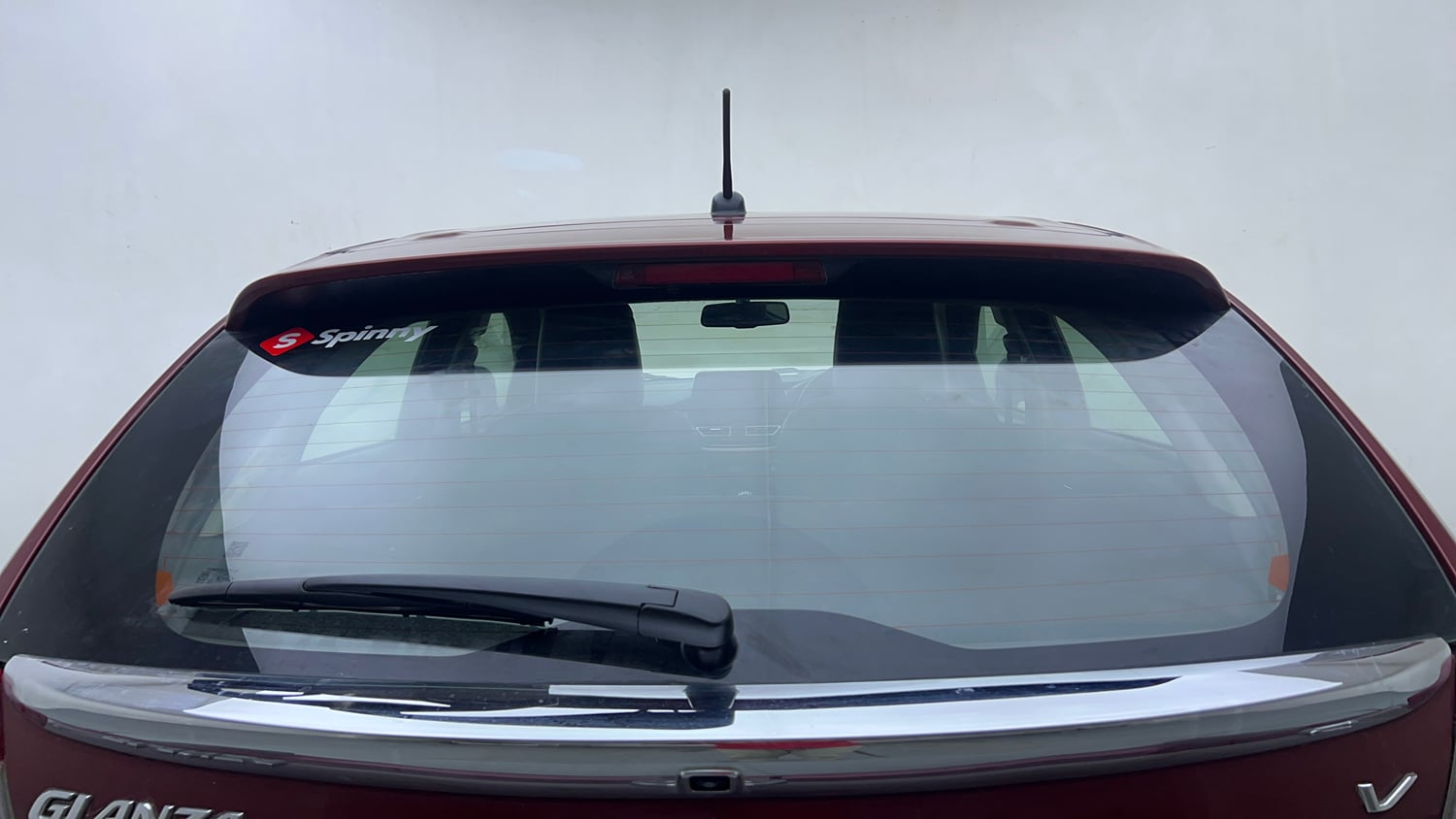Used 2022 Toyota Glanza V Petrol Manual exterior BACK WINDSHIELD VIEW