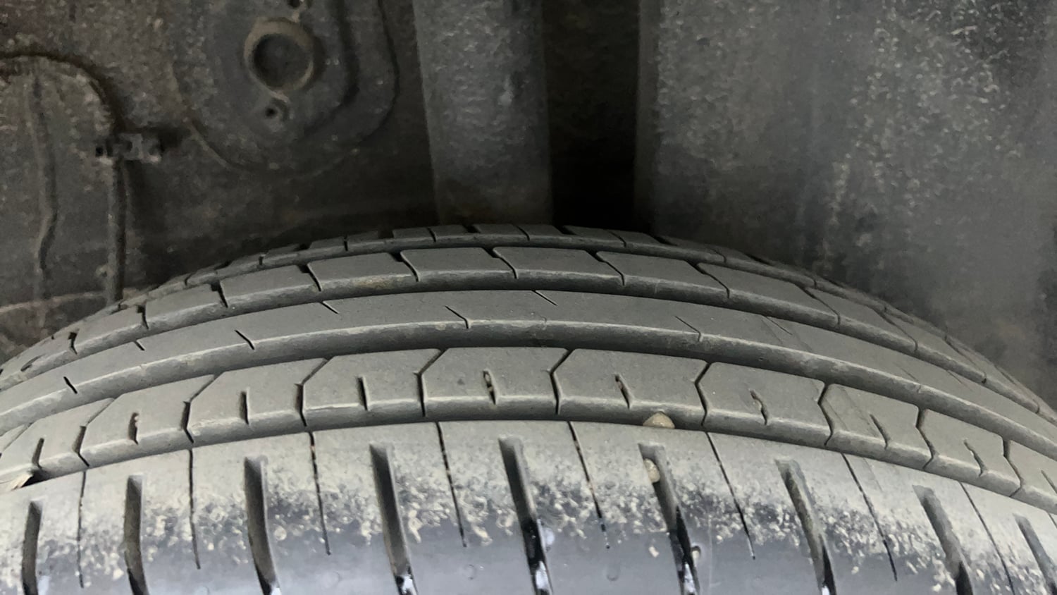 Used 2024 Tata Punch Adventure Rhythm Pack MT Petrol Manual tyres LEFT REAR TYRE TREAD VIEW