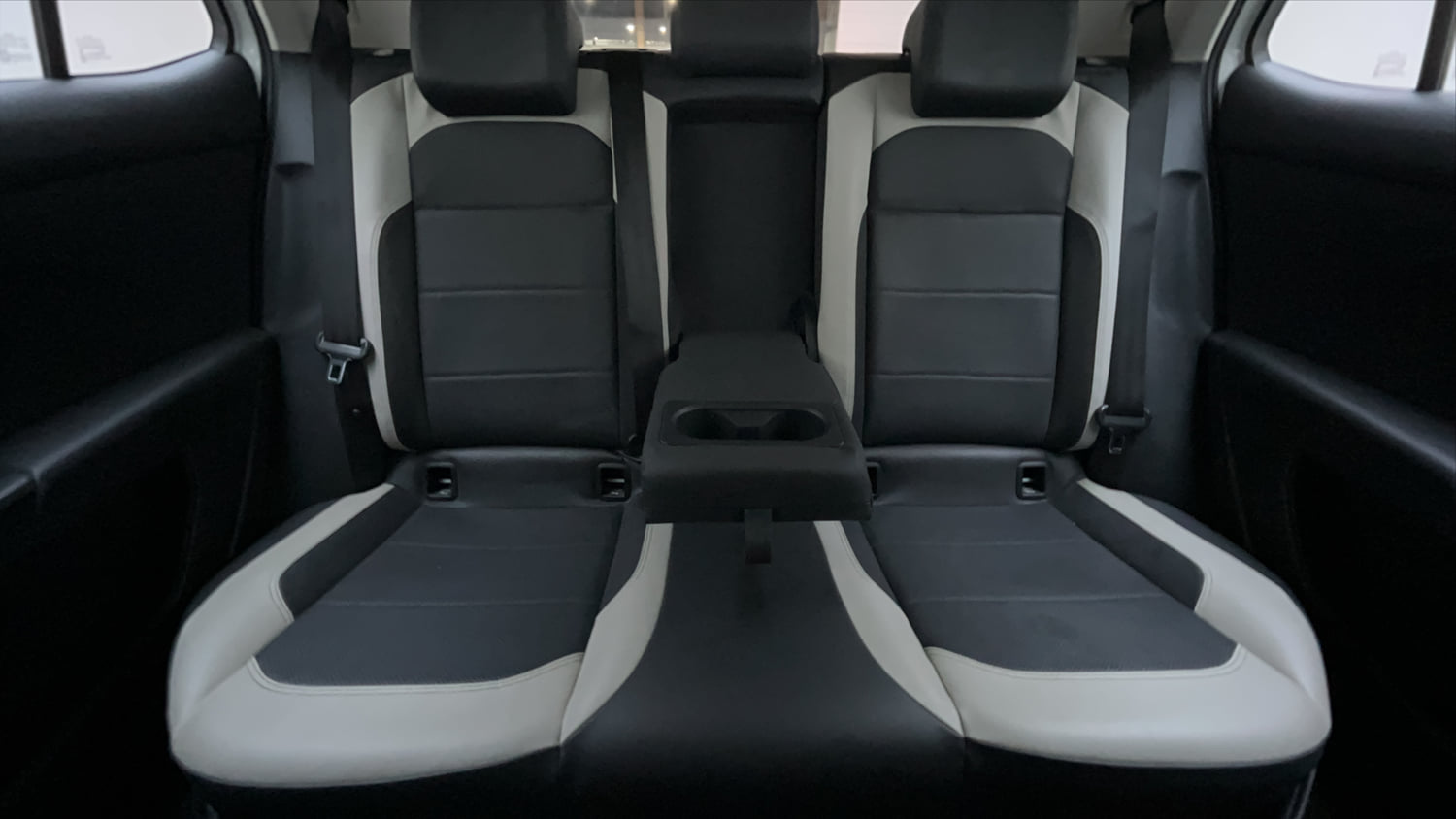 Used 2023 Volkswagen Taigun Topline 1.0 TSI AT Petrol Automatic interior REAR SEAT CONDITION VIEW