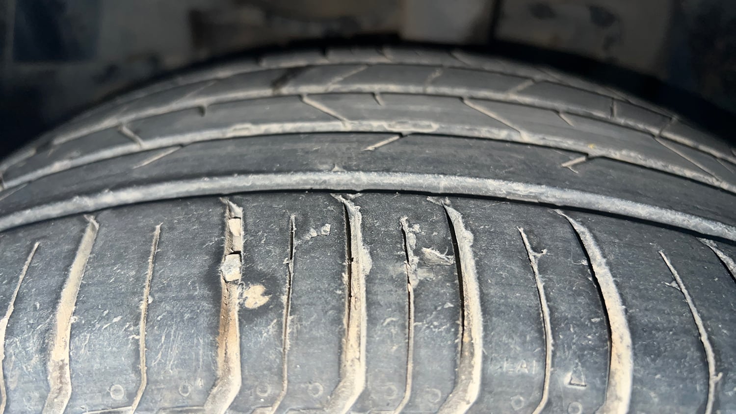 Used 2020 Tata Nexon XZA Plus Petrol Petrol Automatic tyres LEFT FRONT TYRE TREAD VIEW