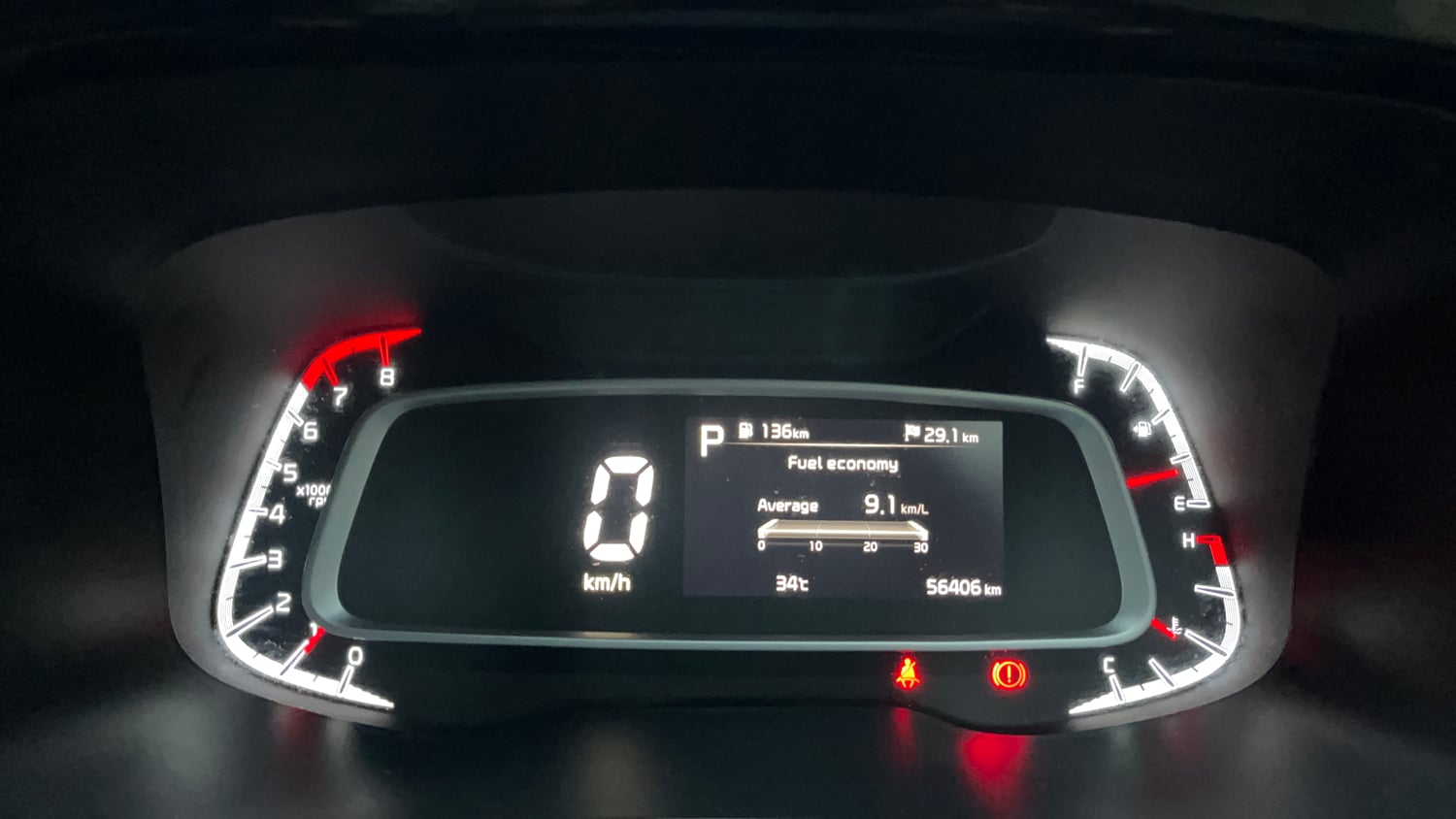 Used 2022 Kia Sonet X Line 1.0 DCT Petrol Automatic interior CLUSTERMETER VIEW