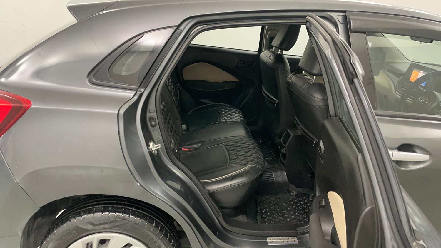 Used 2022 Toyota Glanza S Petrol Manual interior RIGHT SIDE REAR DOOR CABIN VIEW