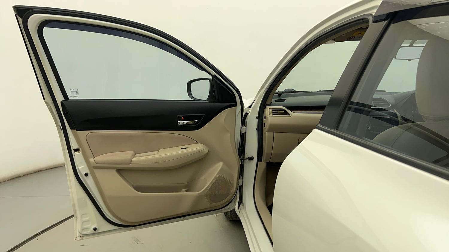 Used 2018 Maruti Suzuki Dzire VXi Petrol Manual interior LEFT FRONT DOOR OPEN VIEW