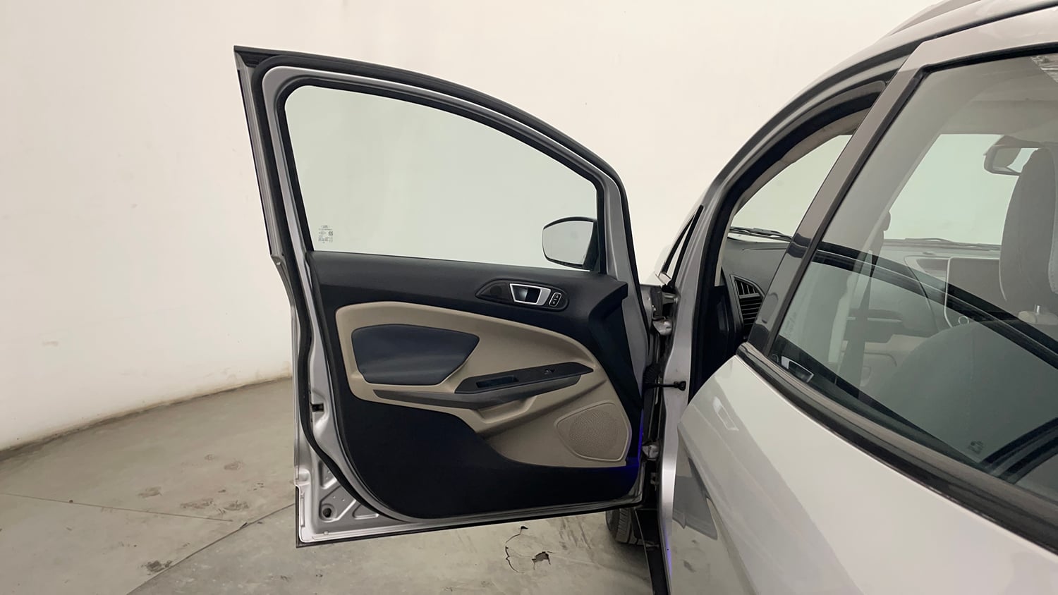 Used 2019 Ford EcoSport Titanium + 1.5L TDCi Diesel Manual interior LEFT FRONT DOOR OPEN VIEW