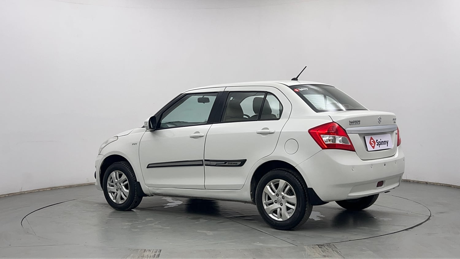 Used 2014 Maruti Suzuki Swift Dzire ZXI Petrol Manual exterior LEFT REAR CORNER VIEW