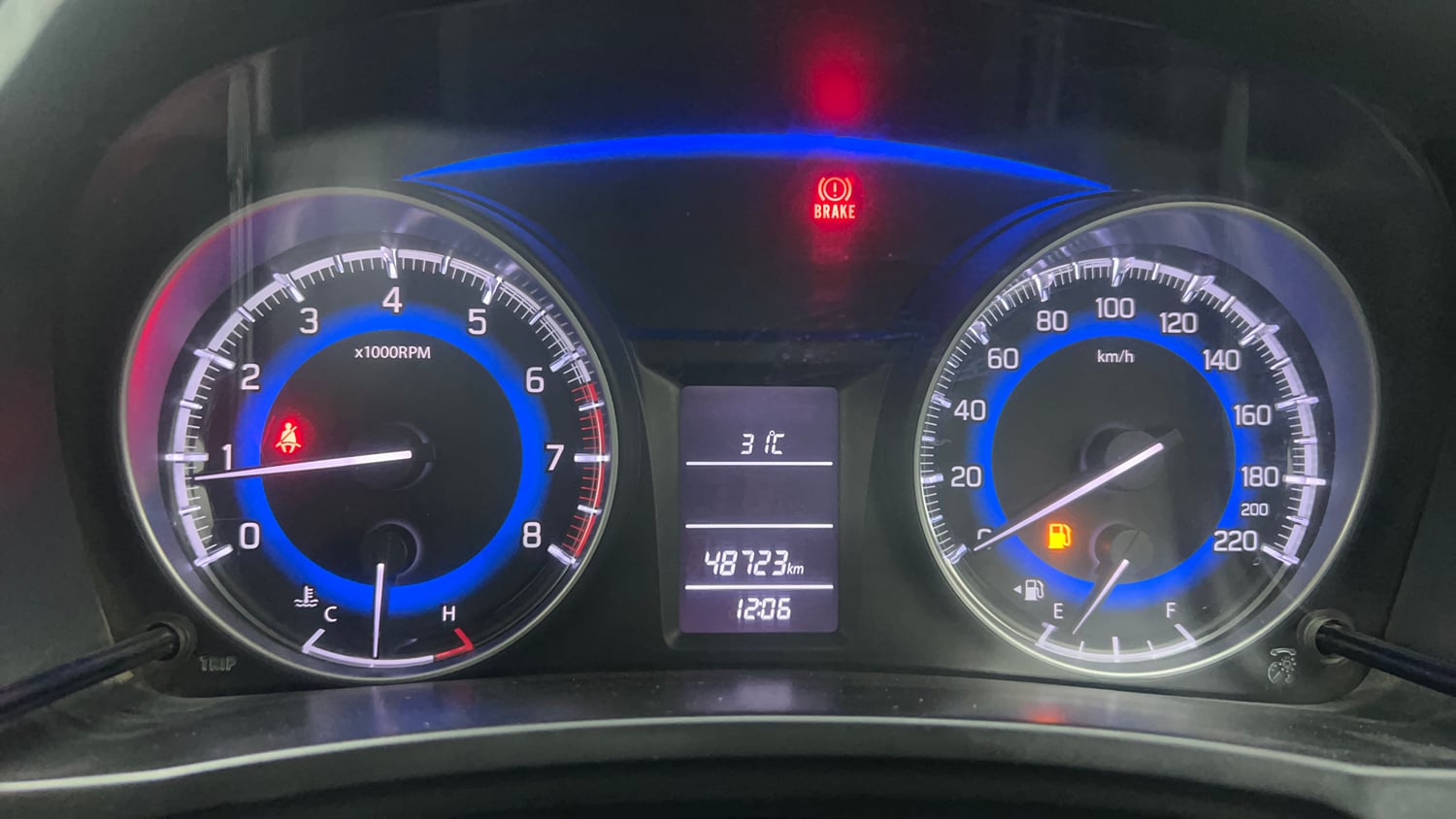Used 2017 Maruti Suzuki Baleno Delta 1.2 Petrol Manual interior CLUSTERMETER VIEW