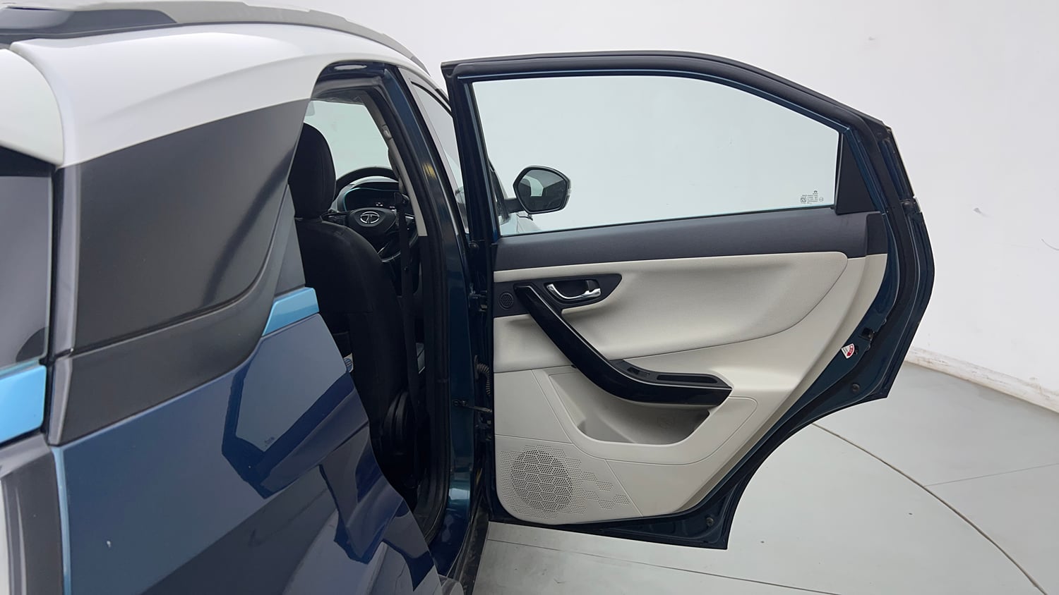 Used 2021 Tata Nexon EV XZ Plus Electric Automatic interior RIGHT REAR DOOR OPEN VIEW