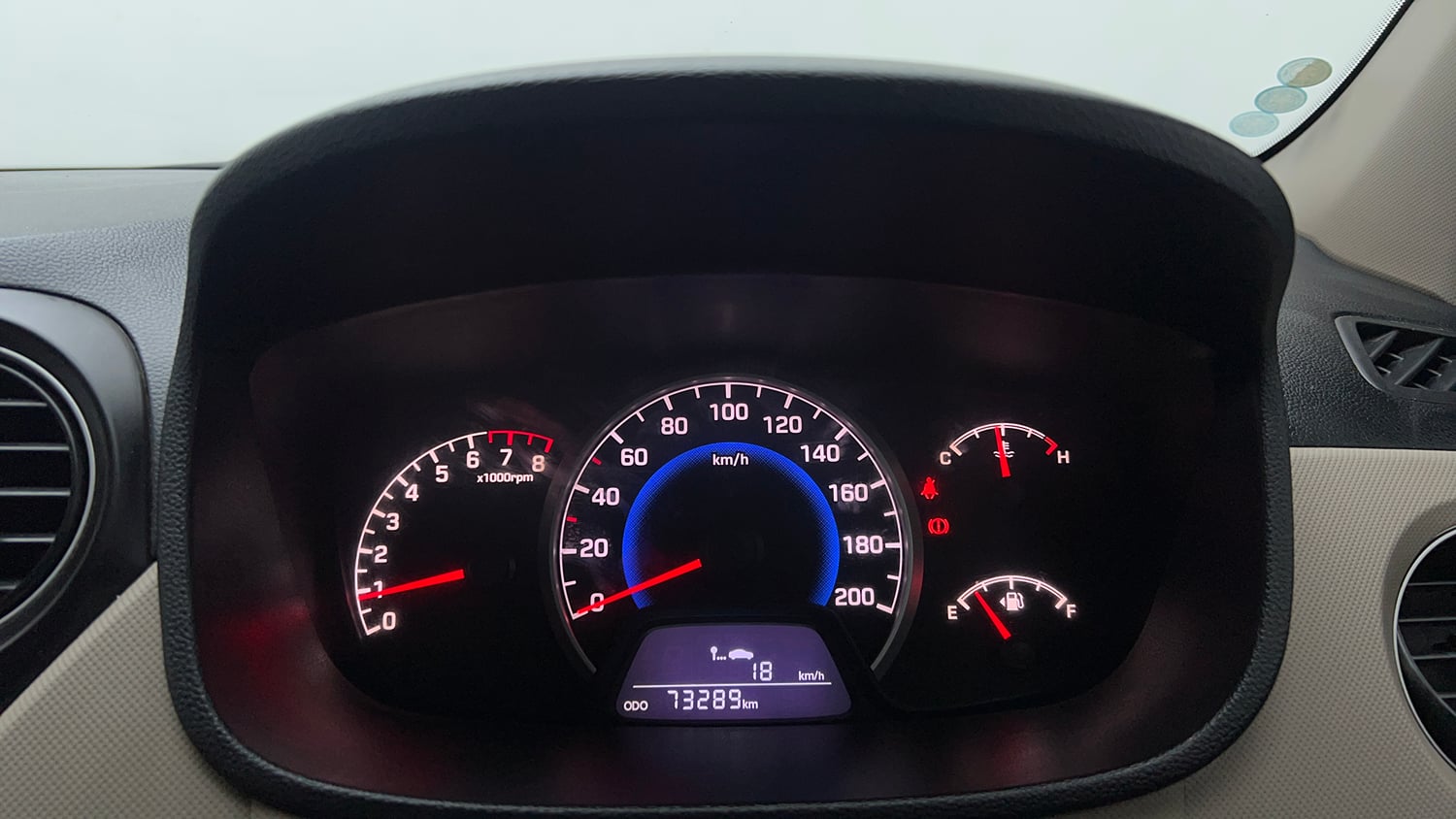 Used 2019 Hyundai Grand i10 Magna 1.2 Kappa VTVT Petrol Manual interior CLUSTERMETER VIEW