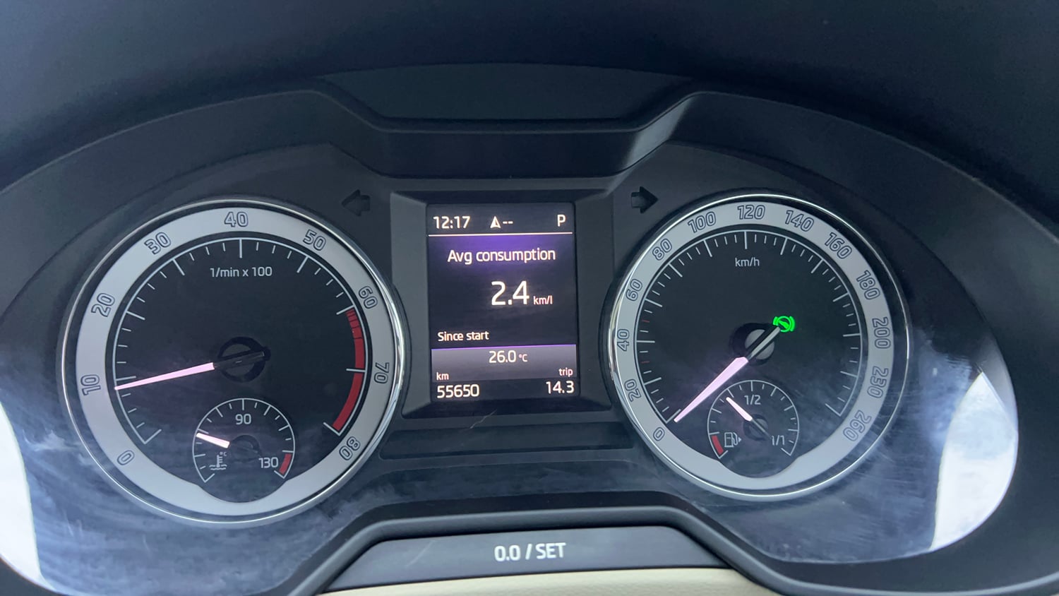 Used 2018 Skoda Octavia 1.8 TSI L&K Petrol Automatic interior CLUSTERMETER VIEW