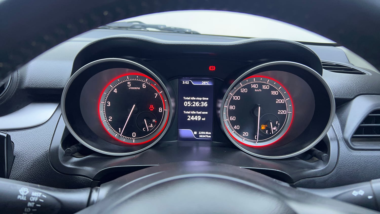 Used 2021 Maruti Suzuki Swift ZXi Plus Dual Tone Petrol Manual interior CLUSTERMETER VIEW