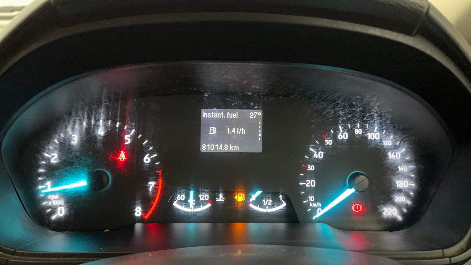 Used 2019 Ford EcoSport Titanium 1.5L Ti-VCT Petrol Manual interior CLUSTERMETER VIEW