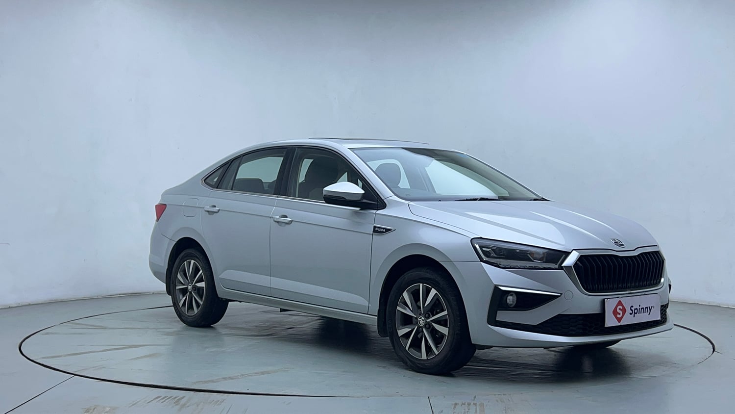 Used 2022 Skoda Slavia Style 1.0L TSI AT Petrol Automatic exterior RIGHT FRONT CORNER VIEW